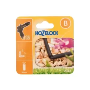 Hozelock 7037 Elbow Connector 4mm (12 Pack)
