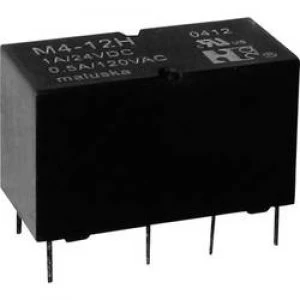 PCB relays 5 Vdc 1 A 2 change overs M4 05H
