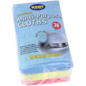 Kent Car Care Supersoft Microfibre Towels (Pack Of 36)