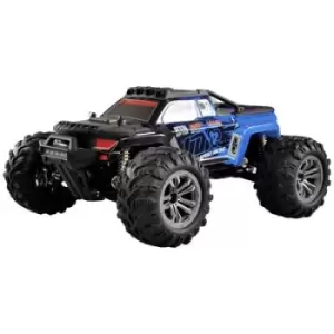 Amewi Daphoenodon Blue Brushed 1:12 RC model car Electric Monster truck 4WD RtR 2,4 GHz Incl. battery and charger, Incl. light effects