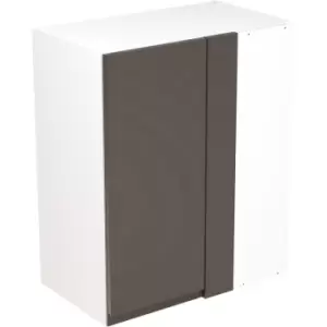 Kitchen Kit Flatpack J-Pull Kitchen Cabinet Wall Blind Corner Unit Ultra Matt 600mm in Graphite MFC