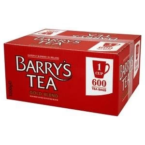 Barrys Tea Gold Blend 1 Cup Tea Bags Box of 600 Barrys Gold Label