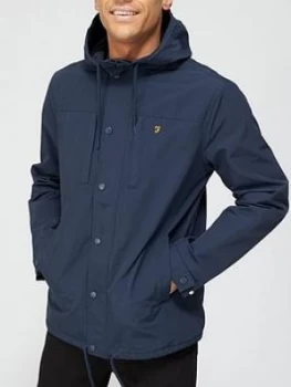 Farah Maguire Fleece Lined Jacket - Navy, Size XL, Men