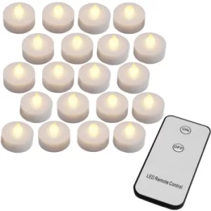 20x Flickering Tea Lights Electrical Safe Candles