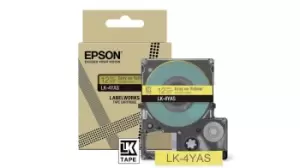 Epson C53S672104/LK-4YAS DirectLabel-etikettes yellow on gray 12mm...