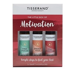 Tisserand Aromatherapy Little Box Of Motivation Roller Ball Kit (3x10ml)