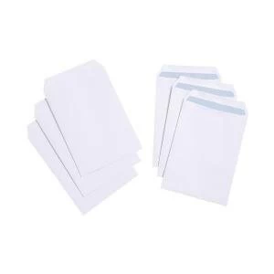 Value C5 90gm2 Pocket Envelopes Press Seal White Pack of 500 2930