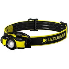 LED Lenser iH5R Rechargeable Industrial LED Head Torch Black & Yellow