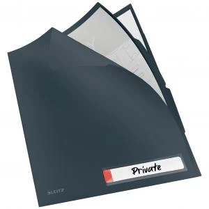 Leitz Cosy Privacy Tab Folder A4 - 3 tabs - Velvet Grey - Outer carton