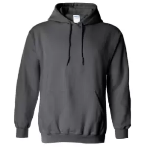 Gildan Heavy Blend Adult Unisex Hooded Sweatshirt / Hoodie (M) (Charcoal)