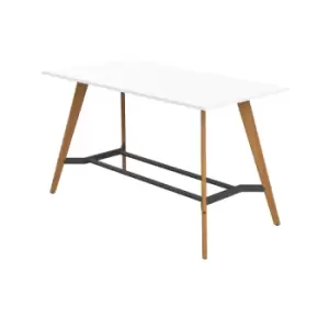 Plateau Poseur High Rectangular Meeting Table - 2000mm x1000mm x830mm - White