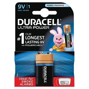 Duracell 9V Ultra MX1604 Alkaline Battery 9V
