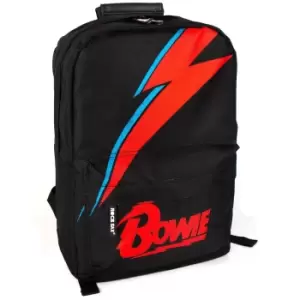 Rock Sax Lightning David Bowie Backpack (One Size) (Black/Red)