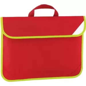 Enhanced-Vis Book Bag - 4 Litres (One Size) (Classic Red) - Quadra
