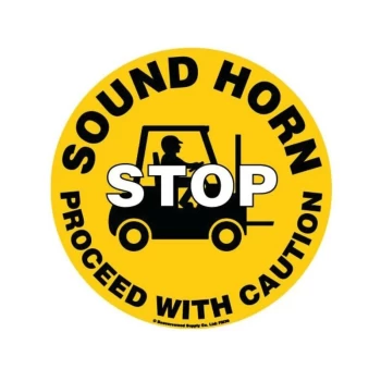 Floor Marker 430MM Sound Horn Stop Proceed with Caution - Beaverswood