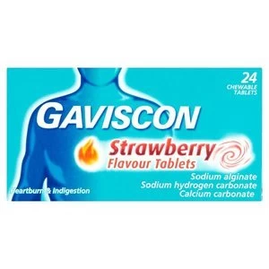 Gaviscon Strawberry Flavour Tablets 24s