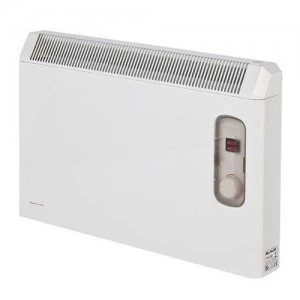 Elnur 1.25kW White Manual Electric Panel Heater with Enclosed Analogue Control