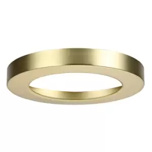 Spa 139mm Tauri LED Flush Ceiling Light Ring Satin Brass