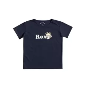Roxy DAY AND NIGHT FOIL Girls Childrens T shirt in Blue - Sizes 8 years,10 years,12 years,14 years,16 years