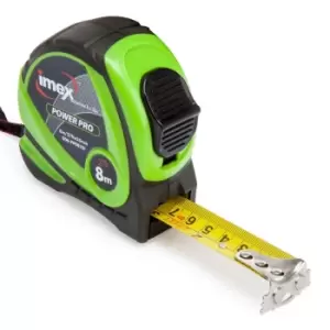 Imex 006-PP0825 Power Pro Metric/Imperial Double Sided Tape Measure 8m