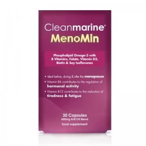 Cleanmarine MenoMin for During & After Menopause 30 Capsules