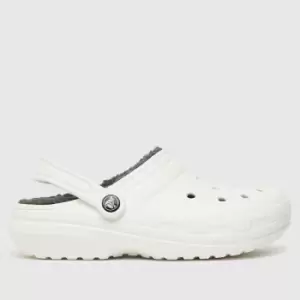 Crocs Classic Lined Clog Sandals In White