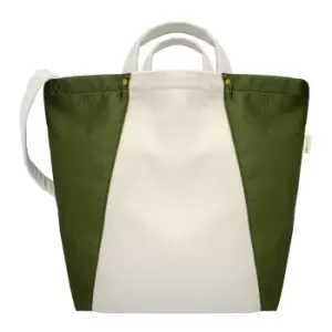 Jassz Kiyomi Tote Bag (One Size) (Natural/Olive Green)