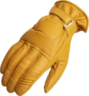Lindstrands Lauder Motorcycle Gloves, yellow, Size S M, yellow, Size S M
