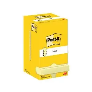 Post-it Z-Notes 76x76mm 100 Sheets Canary Yellow Pack of 12 R330-CY