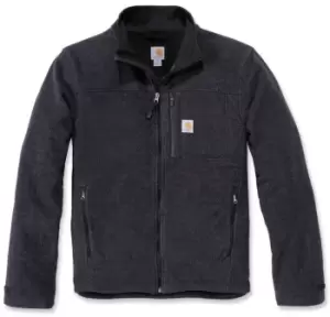 Carhartt Dalton Full Zip Sweatshirt, black-grey, Size XL, black-grey, Size XL