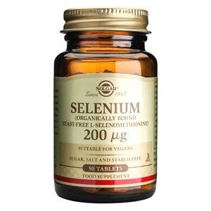 Solgar Selenium 200 amp181g Tablets Yeast Free 50 Tablets