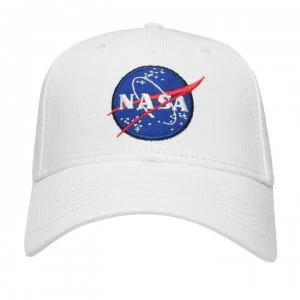 Alpha Industries NASA Logo Snapback Cap - White