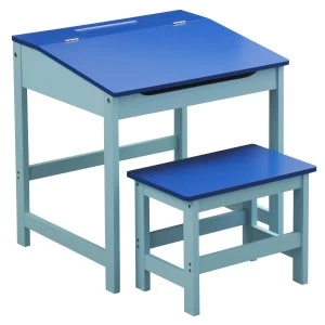 Premier Housewares Kids Desk & Stool - Blue