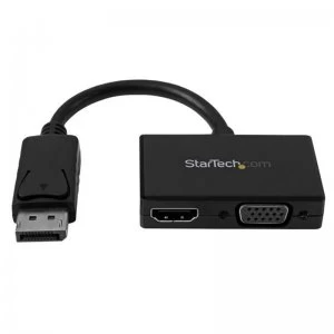 StarTech 2-in-1 Display Port to HDMI or VGA Travel AV Adapter