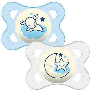 MAM Night 0+ Month Soother - Blue