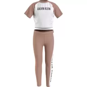 Calvin Klein Knit Pj Set (Ss & Legging) - Pink