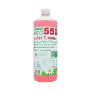 Clover ECO 550 Toilet Cleaner 1 Litre Pack of 12 550