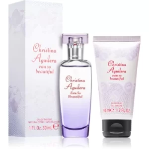 Christina Aguilera Eau So Beautiful Gift Set 30ml Eau de Parfum + 50ml Shower Gel