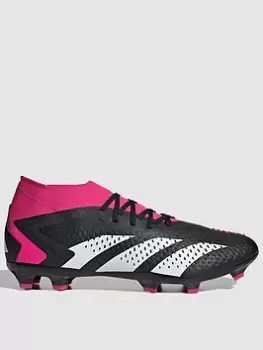 adidas Mens Predator 20.2 Firm Ground Football Boot, Black/White, Size 7, Men