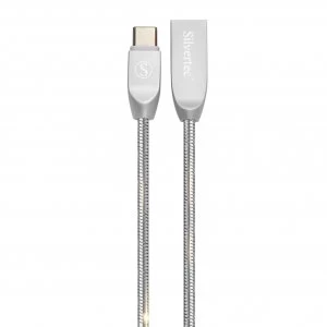 Silvertec USB-Types C MMC-01-GY 1.2M - Silver