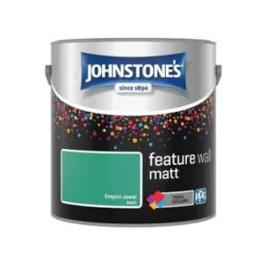 Johnstones - Feature Wall Interior Matt Emulsion Ivy Sky 2.5 Litre