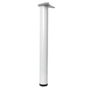 GTV Adjustable Breakfast Bar Worktop Support Table Leg 1100mm - White, Pack of 1