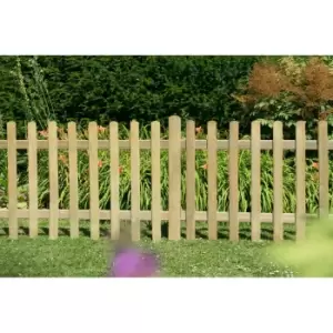 Forest Garden 6ft x 3ft (1.83m x 0.9m) Pressure Treated Ultima Pale Picket Fence Panel