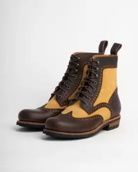 ROKKER Frisco Brogue Boot Ltd. Brown Beige 45