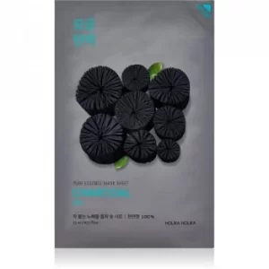 Holika Holika Pure Essence Charcoal cleansing face sheet mask with activated charcoal 23ml