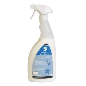 5 Star Facilities 750ml Stainless Steel Cleaner Trigger Spray White