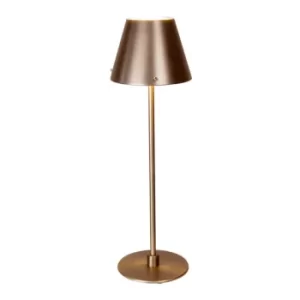 Jin Floor Lamp With Tapered Shade Bronze