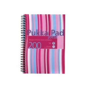 Pukka Pad Stripes Jotta Polyprop, A5, Pink/Blue