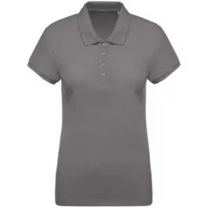 Kariban Womens/Ladies Organic Pique Polo Shirt (S) (Storm Grey)