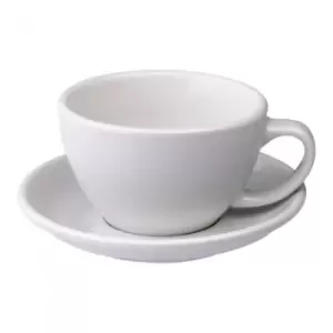 Cafe Latte cup with a saucer Loveramics Egg White, 300ml